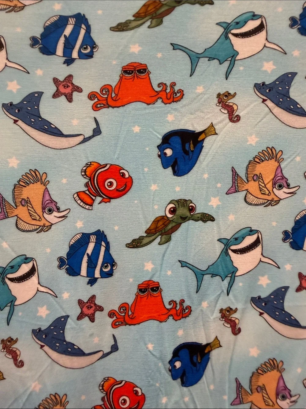 BAMBOO Light BlueFinding Nemo &  Ocean Friends Kids Pajama Set size 5-6